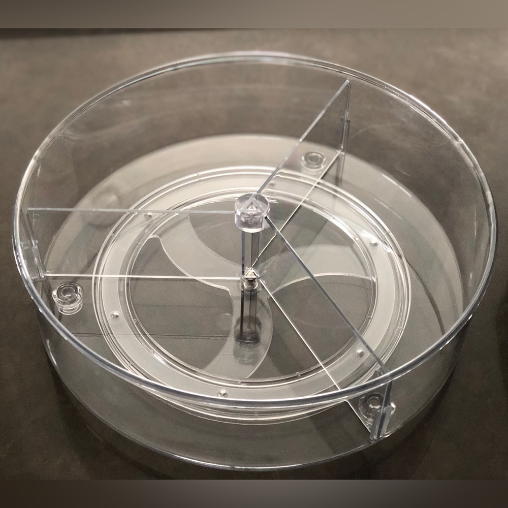 Rotating Tray Organizer w/ removable dividers BNIB Lazy Susan